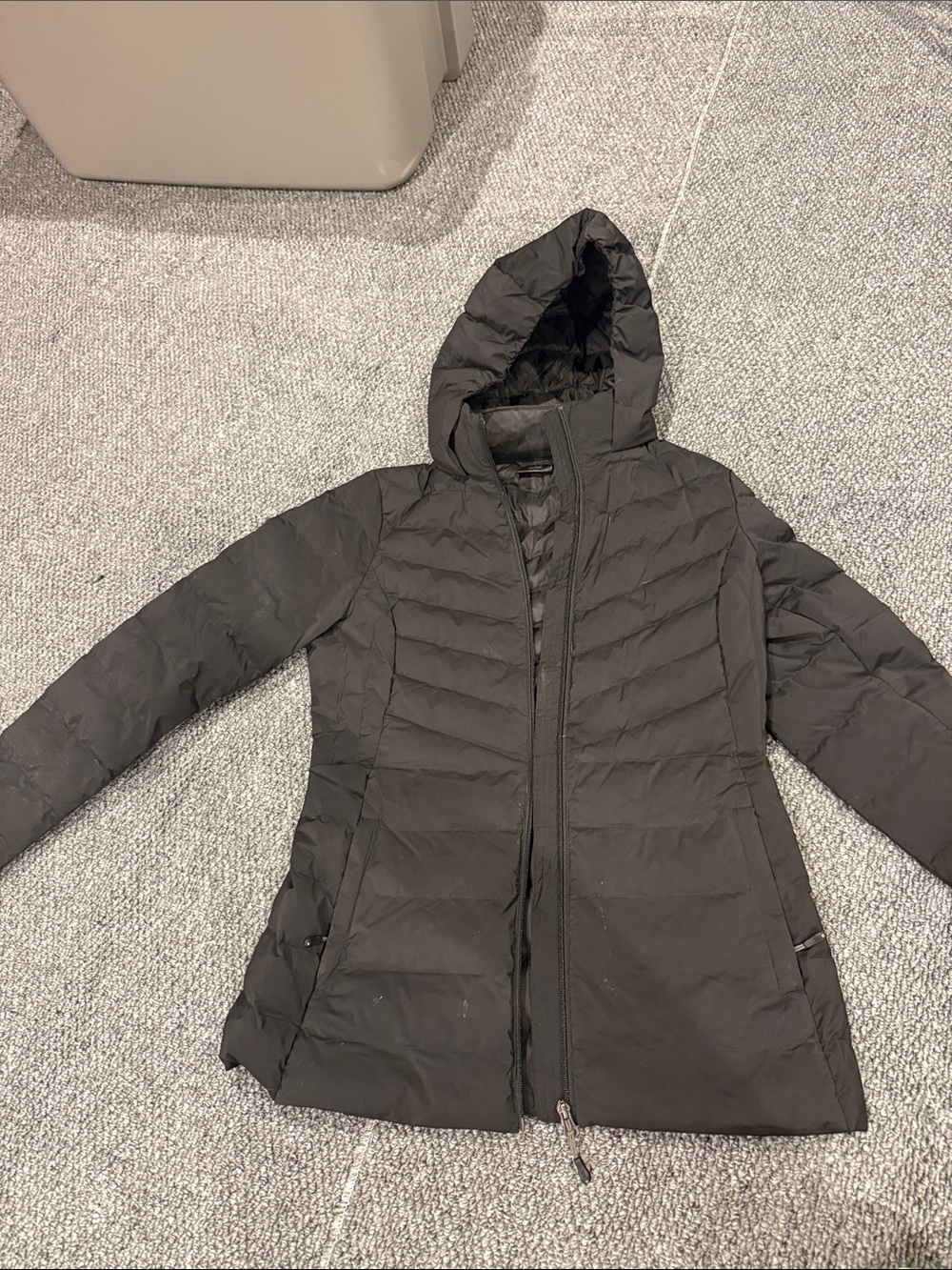 Black Hooded 32 Degrees Women's Puffer Coat